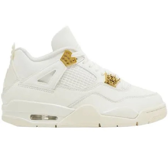 Jordan Sneakers in White and Gold